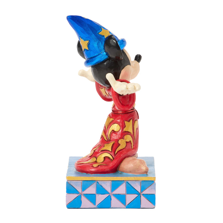 Jim Shore Disney Traditions: Sorcerer Mickey Personality Pose Figurine sparkle-castle