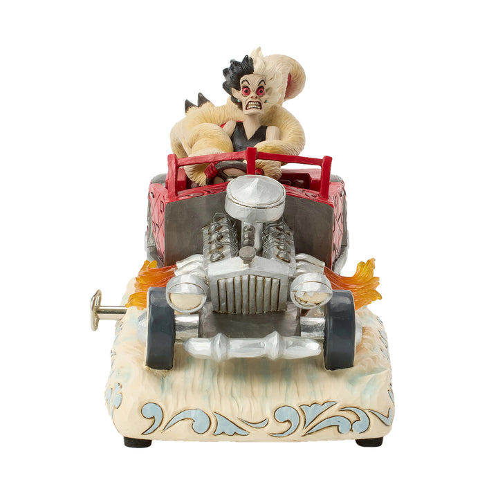 Jim Shore Disney Traditions: Cruella In Car Figurine sparkle-castle