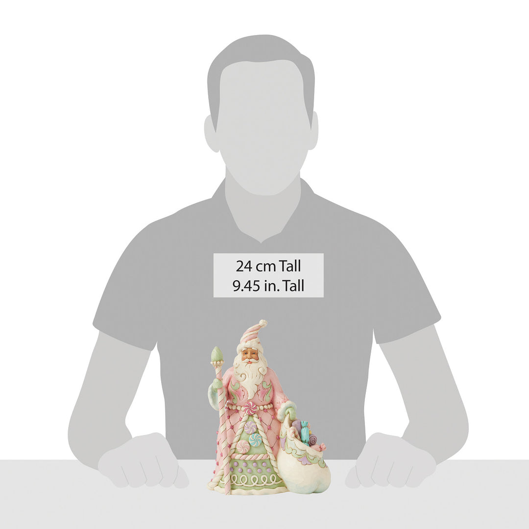 Jim Shore Heartwood Sweets: Santa With Sack Of Candy Figurine sparkle-castle