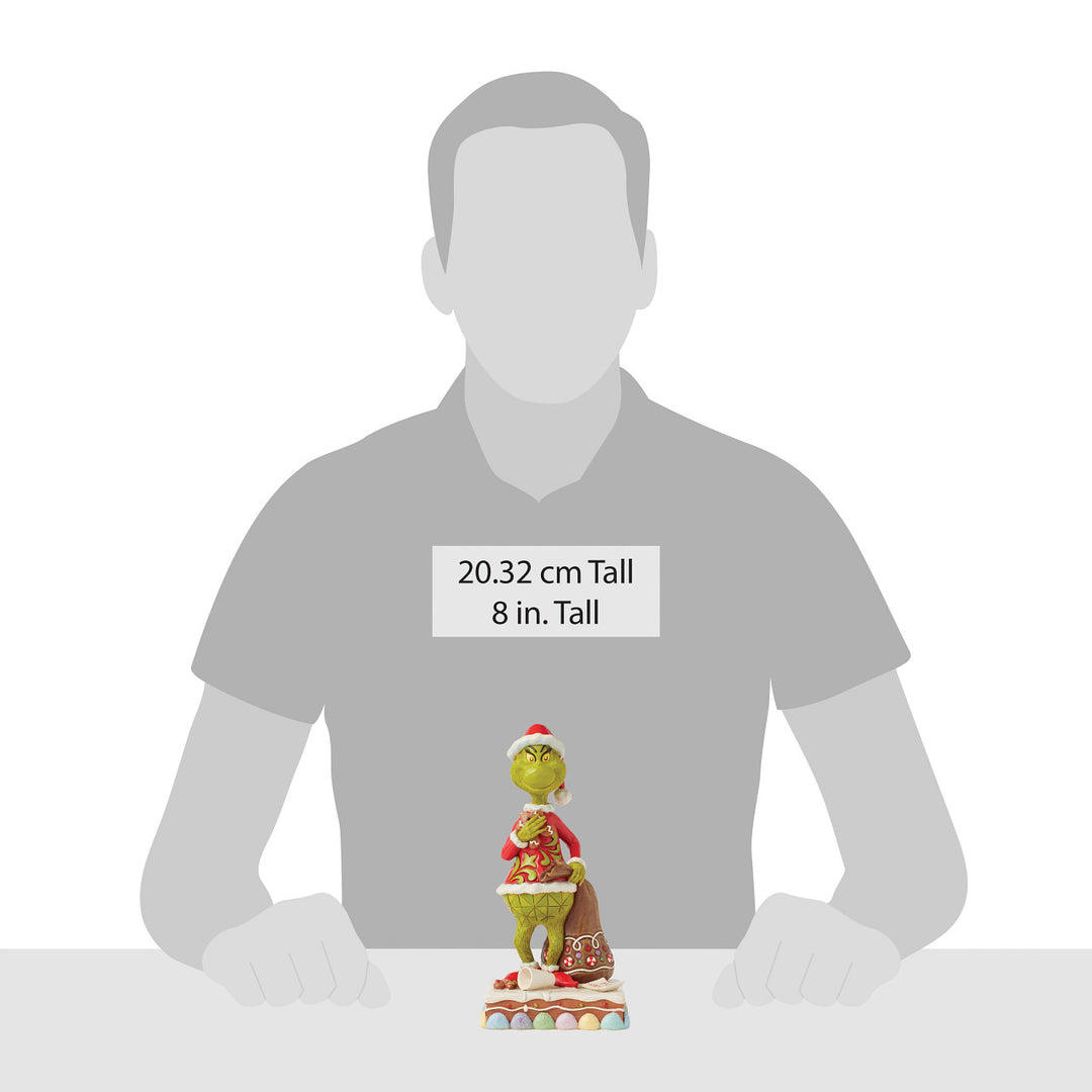 Jim Shore The Grinch: Grinch Eating Gingerbread Figurine sparkle-castle