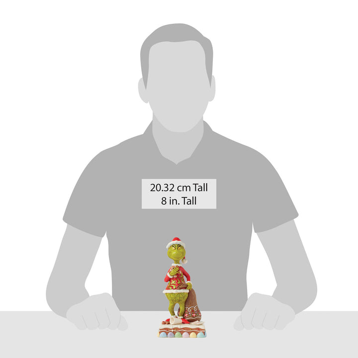 Jim Shore The Grinch: Grinch Eating Gingerbread Figurine sparkle-castle