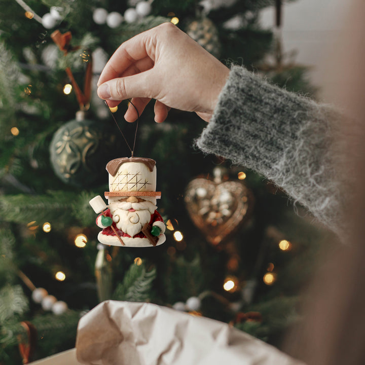 Jim Shore Hershey: S'More Gnome Handing Ornament sparkle-castle