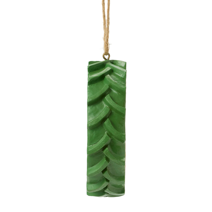 Jim Shore John Deere: Tractor Tire with Scene Hanging Ornament sparkle-castle