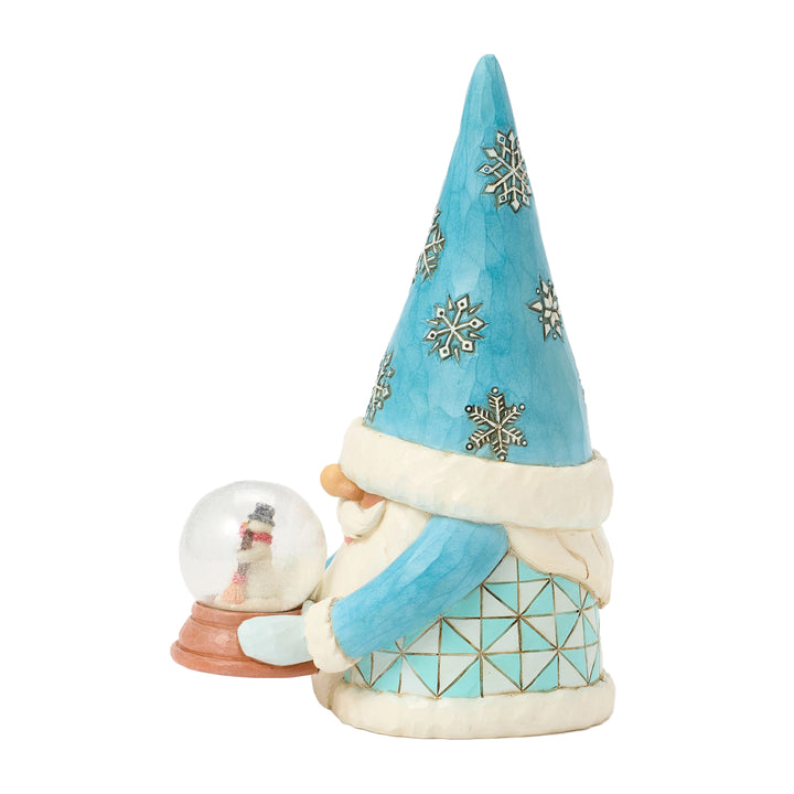 Jim Shore Heartwood Creek: Gnome with Mini Globe Figurine sparkle-castle