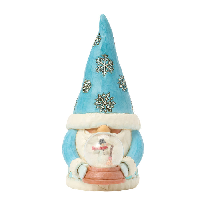 Jim Shore Heartwood Creek: Gnome with Mini Globe Figurine sparkle-castle