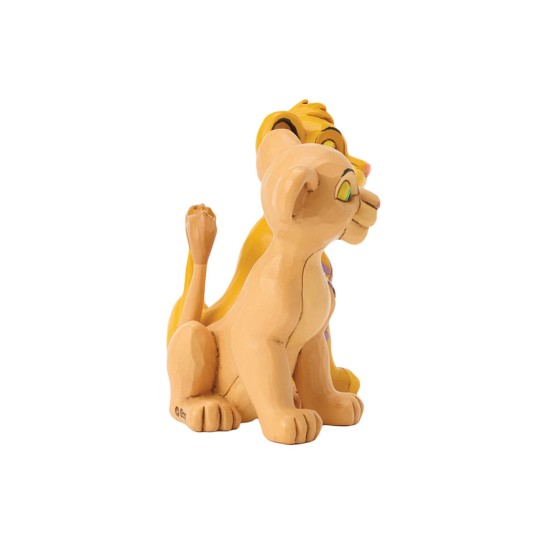Jim Shore Disney Traditions: Simba & Nala With Tails Forming Heart Figurine sparkle-castle