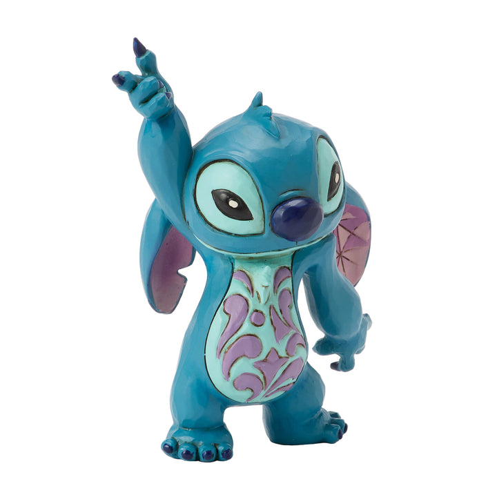 Jim Shore Disney Traditions: Stitch Dancing Miniature Figurine sparkle-castle