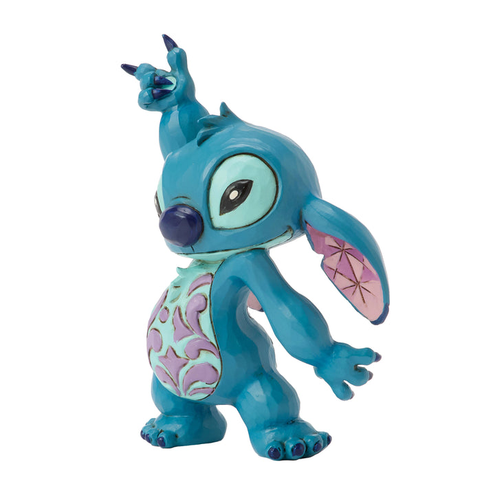 Jim Shore Disney Traditions: Stitch Dancing Miniature Figurine sparkle-castle