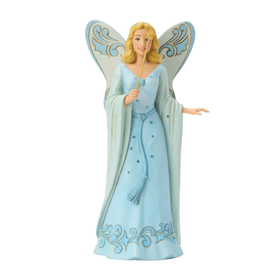 Jim Shore Disney Traditions: Blue Fairy From Pinocchio Figurine sparkle-castle
