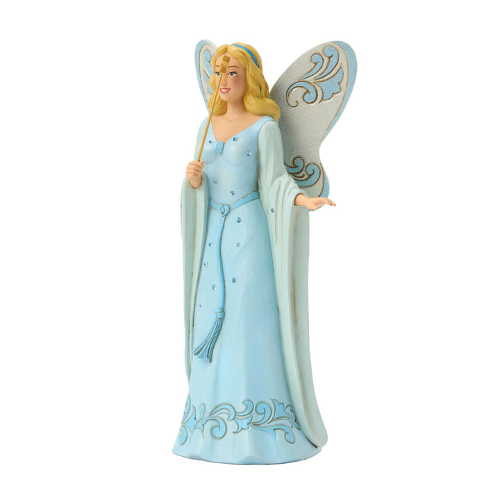 Jim Shore Disney Traditions: Blue Fairy From Pinocchio Figurine sparkle-castle