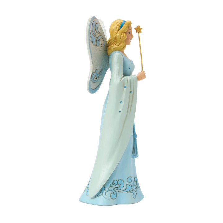 Jim Shore Disney Traditions: Blue Fairy From Pinocchio Figurine sparkle-castle