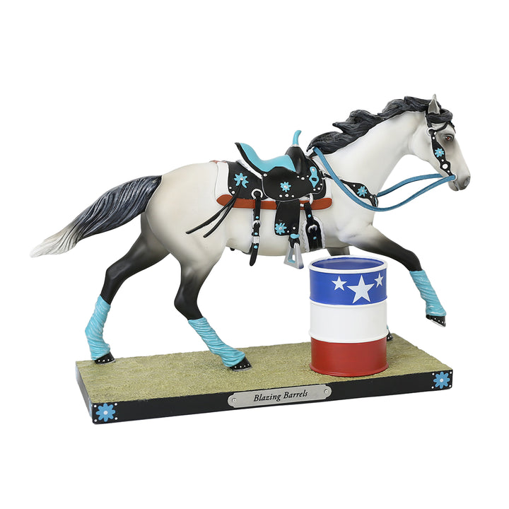 Trail of Painted Ponies: Blazing Barrels Figurine sparkle-castle