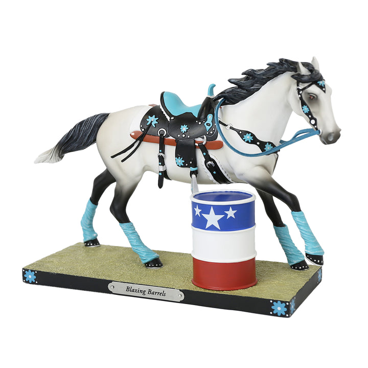 Trail of Painted Ponies: Blazing Barrels Figurine sparkle-castle