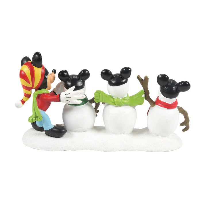 Department 56 Disney Snow Village Accessory: The Three Mouseketeers sparkle-castle