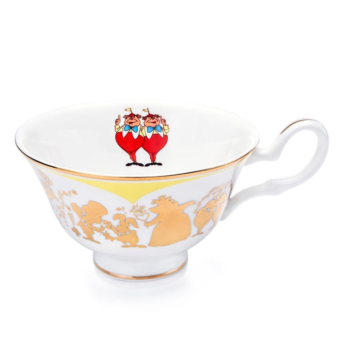 Disney English Ladies: Tweedledee and Tweedledum Decorative Cup & Saucer sparkle-castle