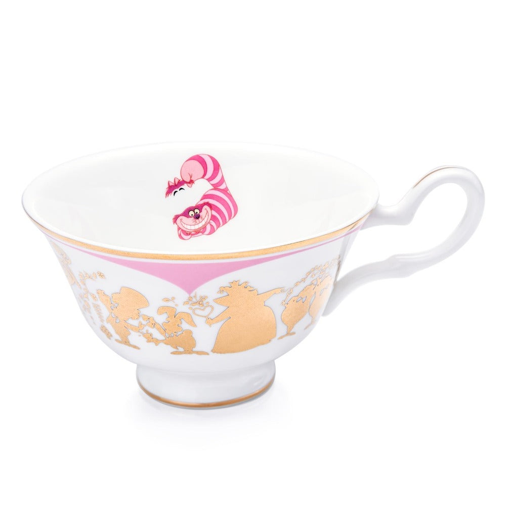 Disney English Ladies: Cheshire Cat Decorative Cup & Saucer sparkle-castle