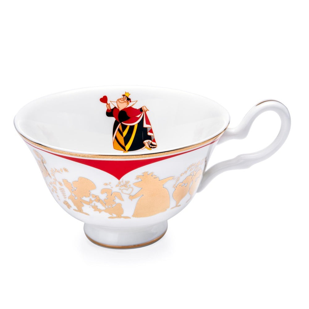 Disney English Ladies: Queen of Hearts Decorative Cup & Saucer sparkle-castle