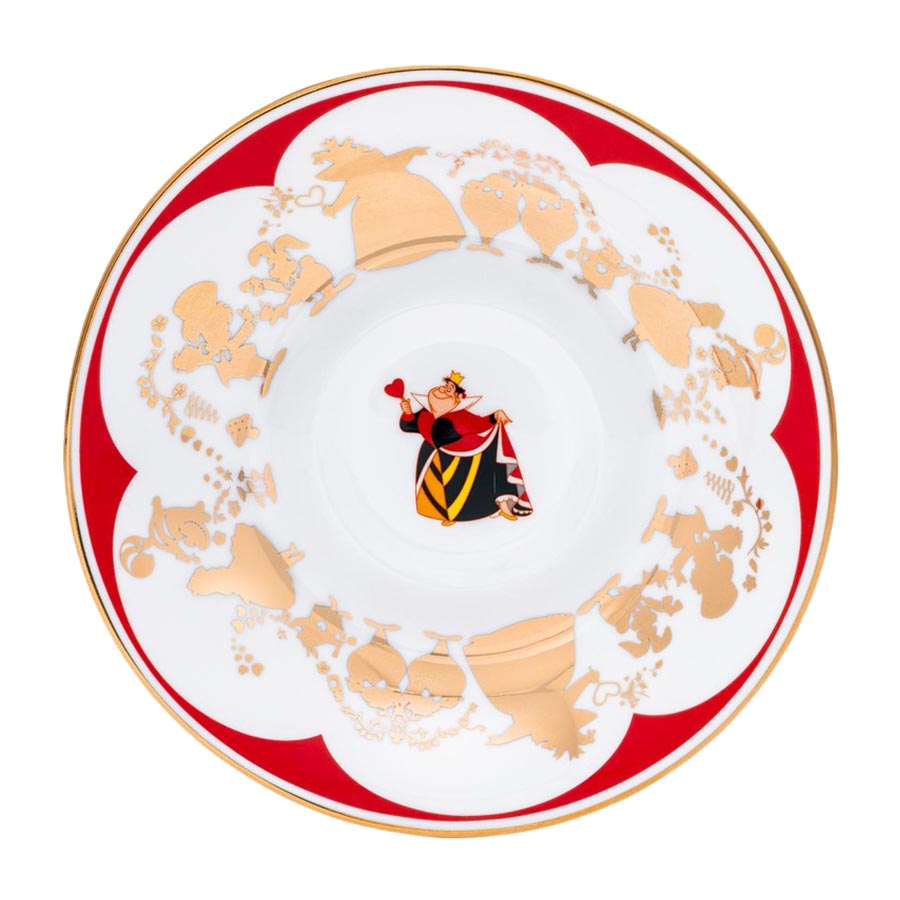 Disney English Ladies: Queen of Hearts Decorative Cup & Saucer sparkle-castle