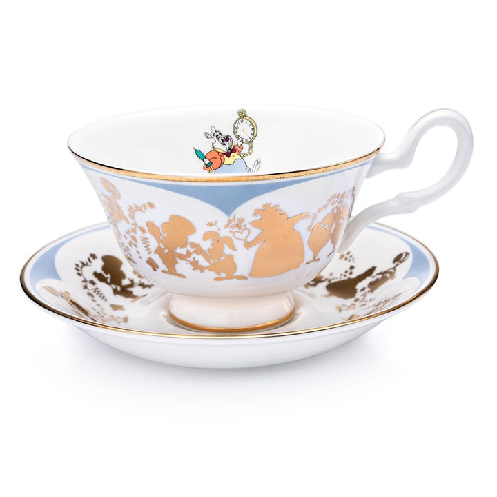 Disney English Ladies: White Rabbit Decorative Cup & Saucer sparkle-castle
