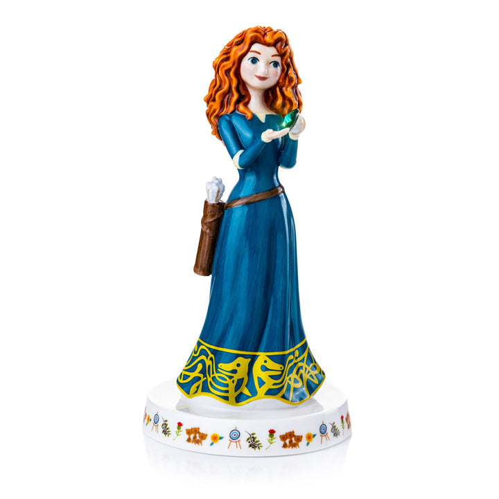 Disney English Ladies: Merida Holding Emerald May Birthstone Figurine sparkle-castle
