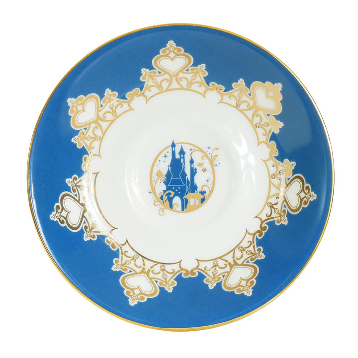 Disney English Ladies: Tiara Gold Snow White Decorative Cup & Saucer sparkle-castle