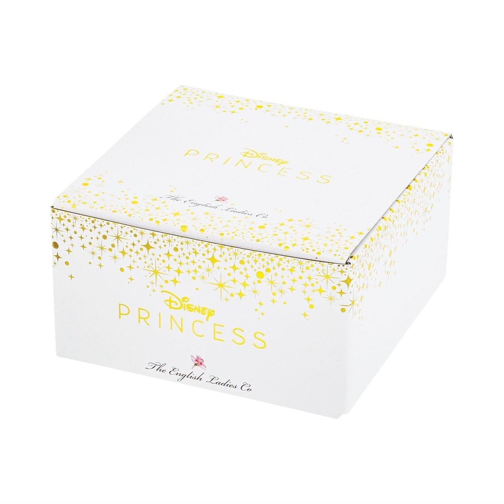 Disney English Ladies: Tiara Gold Snow White Decorative Cup & Saucer sparkle-castle