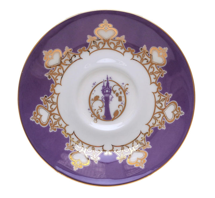 Disney English Ladies: Tiara Gold Rapunzel Decorative Cup & Saucer sparkle-castle