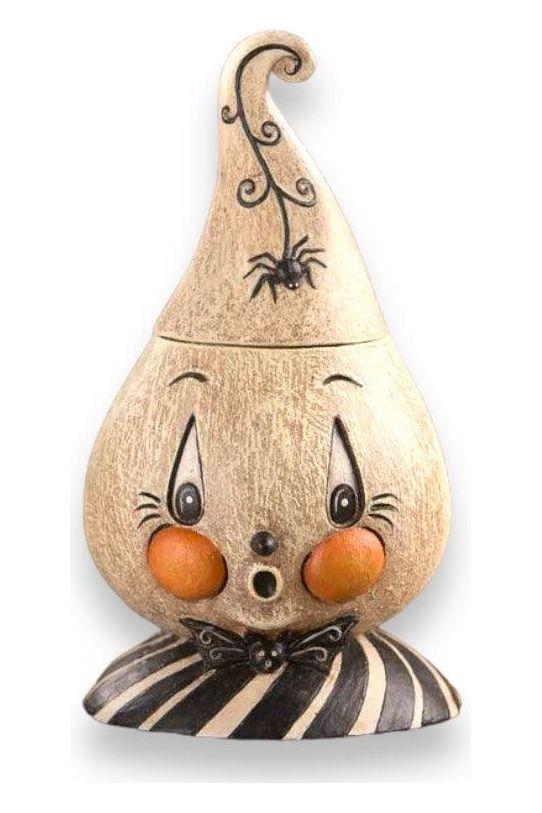 Johanna Parker by Bethany Lowe: Morty Boo Meringue Treat Container sparkle-castle