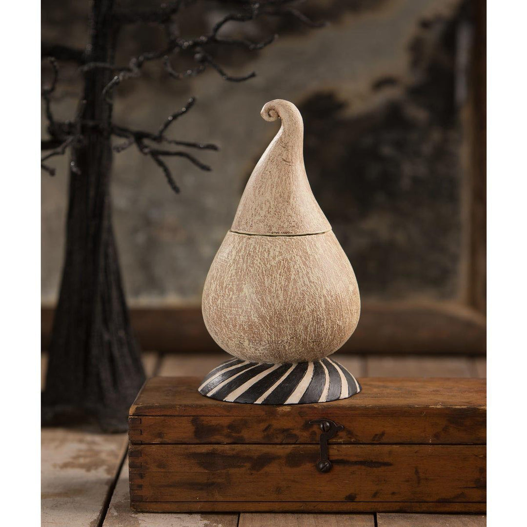 Johanna Parker by Bethany Lowe: Morty Boo Meringue Treat Container sparkle-castle