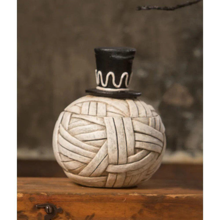 Johanna Parker by Bethany Lowe: Halloween Mummy Moe Container sparkle-castle