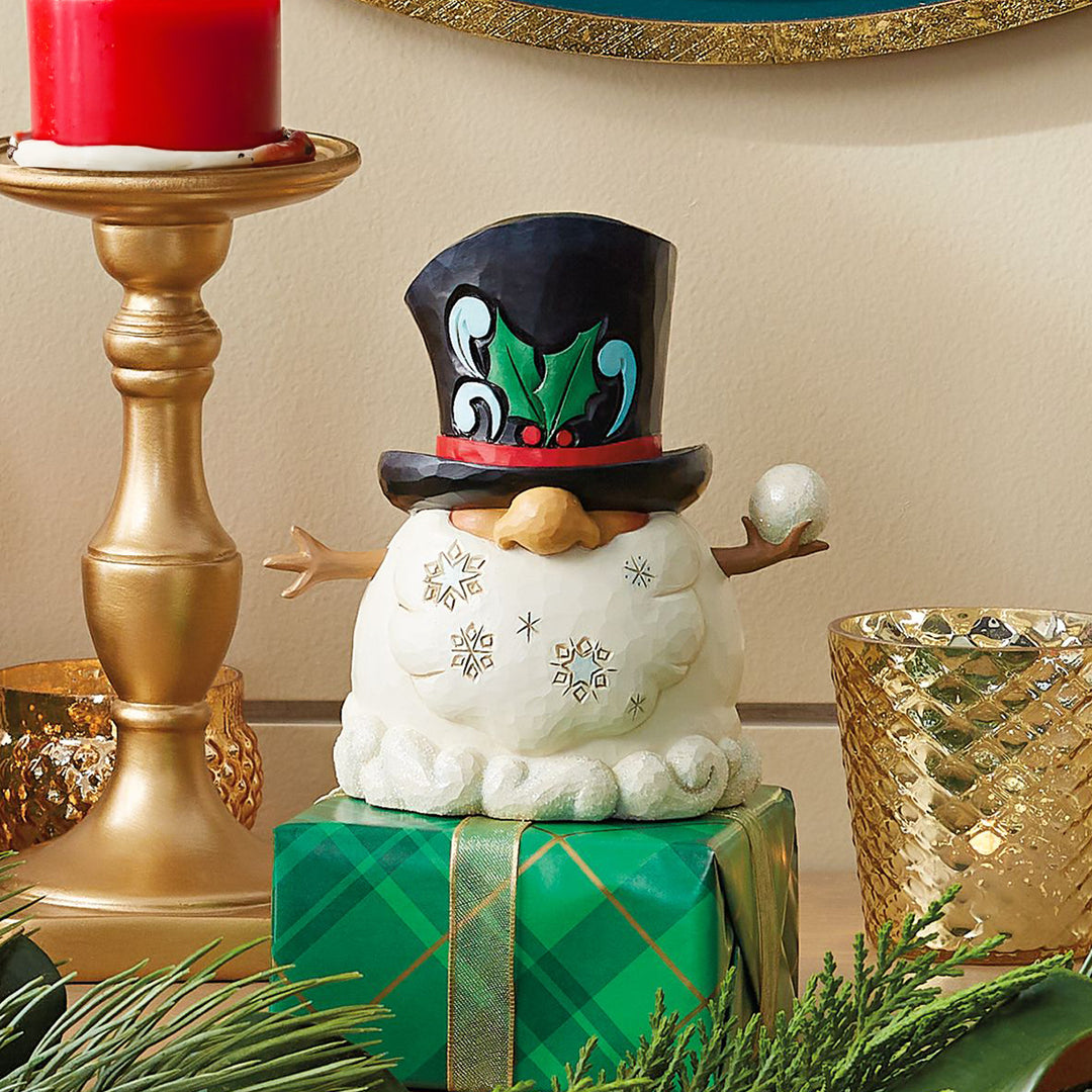 Jim Shore Heartwood Creek: Snowman Gnome Figurine sparkle-castle