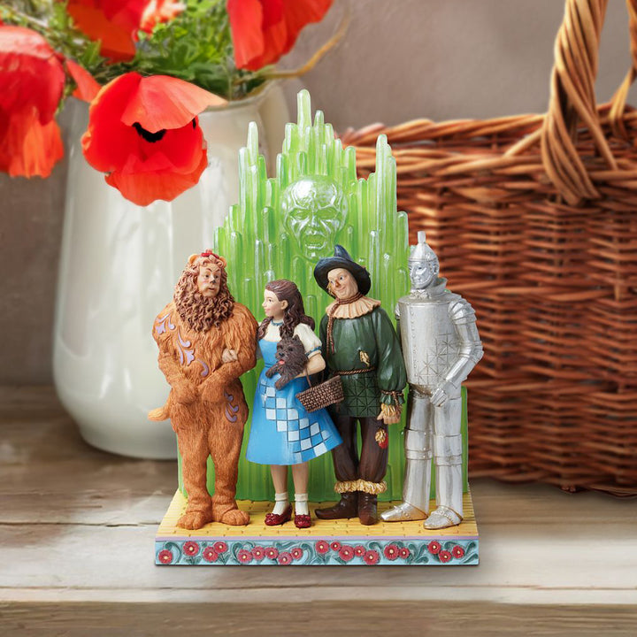 Jim Shore Wizard of Oz: Characters With Emerald City Scene Figurine - SIGNED sparkle-castle