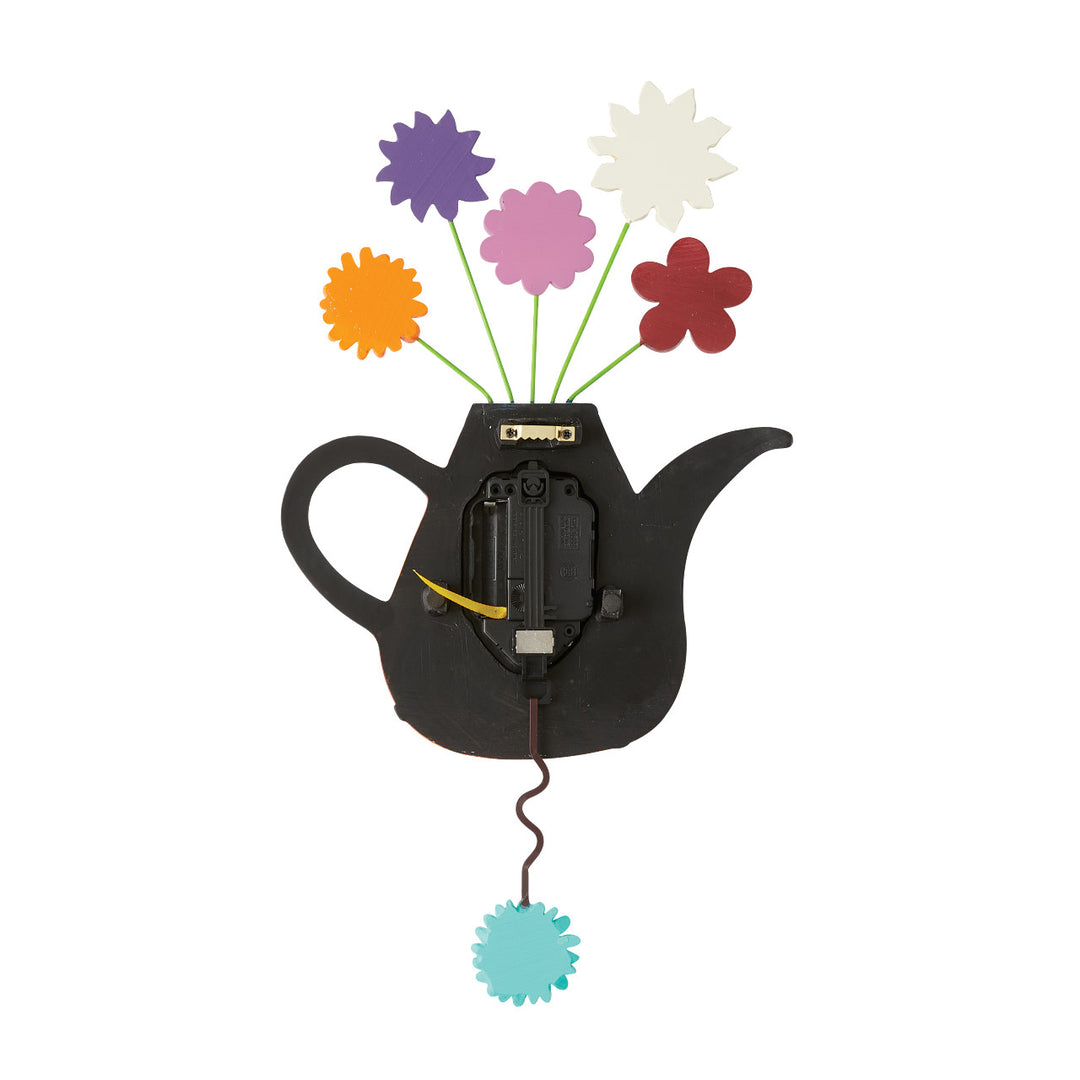 Allen Designs: Flower-tea-ful Clock sparkle-castle