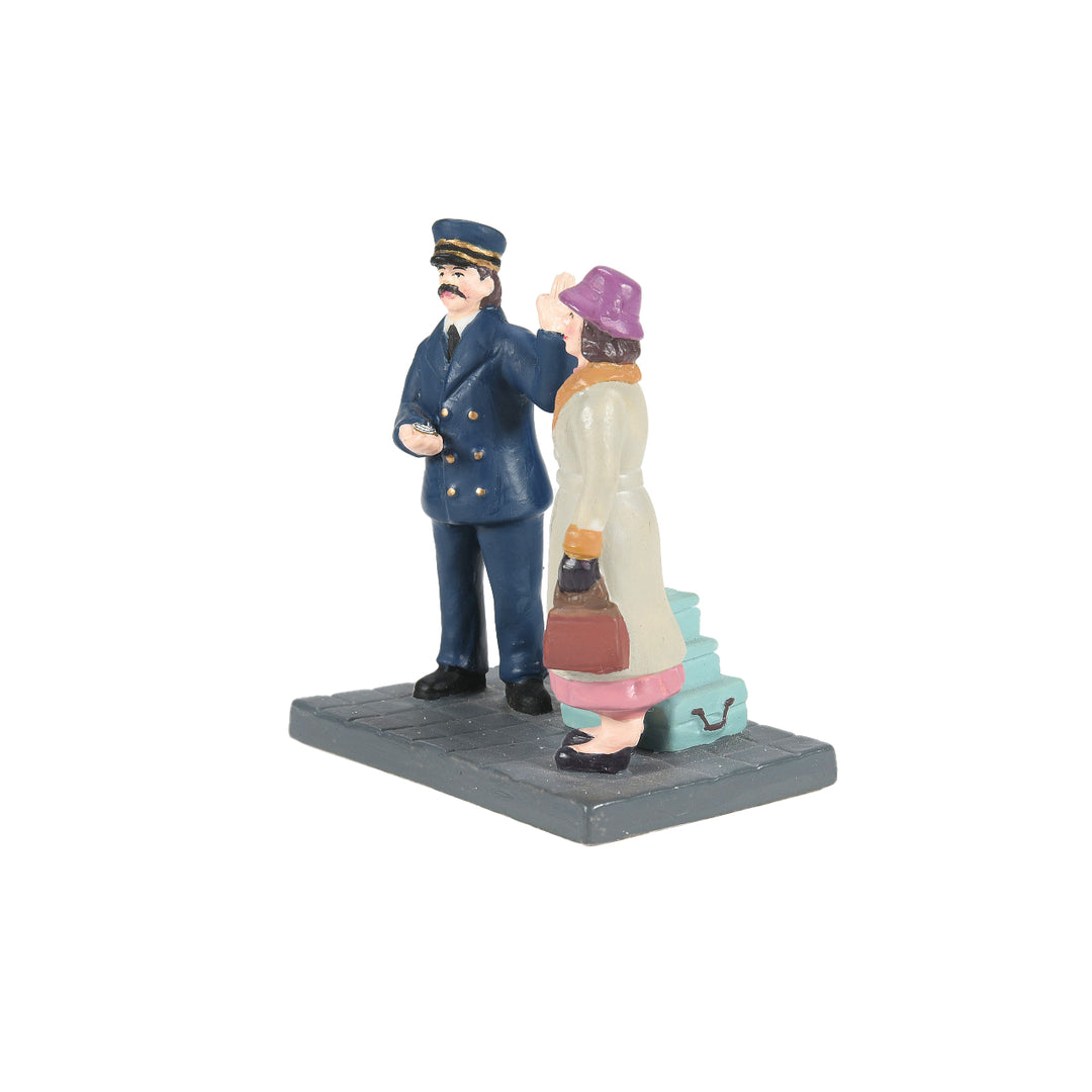 Department 56 Christmas in The City Village Accessory: Calling For A Porter sparkle-castle