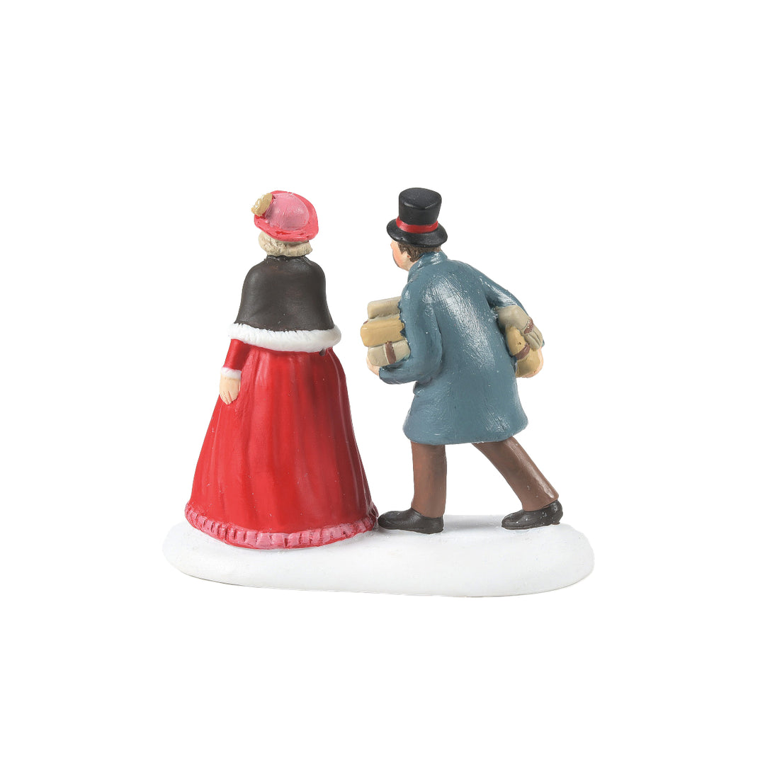 Department 56 Christmas in The City Village Accessory: Last Minute Holiday Shopping sparkle-castle
