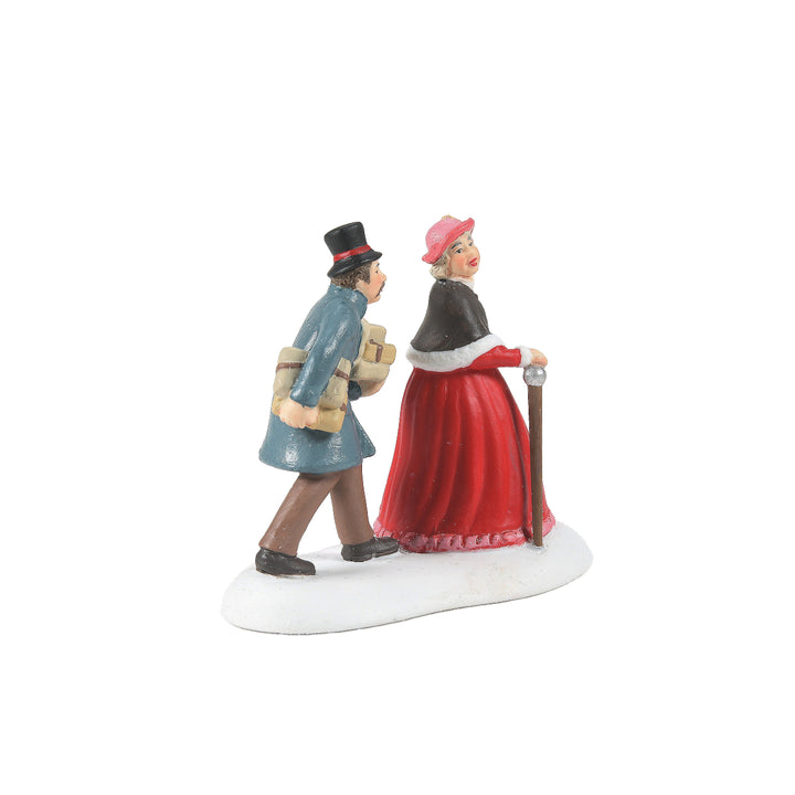 Department 56 Christmas in The City Village Accessory: Last Minute Holiday Shopping sparkle-castle