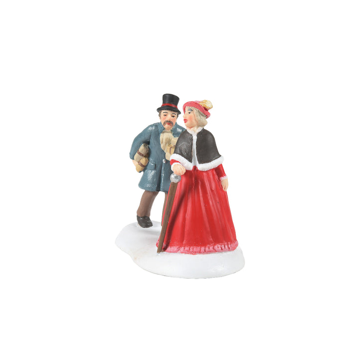 Department 56 Christmas in The City Village Accessory: Last Minute Holiday Shopping sparkle-castle