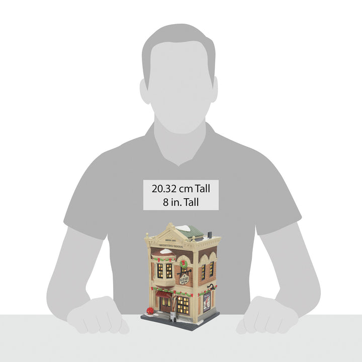 Department 56 Christmas in the City Village: Nelson Bros. Sporting Goods sparkle-castle