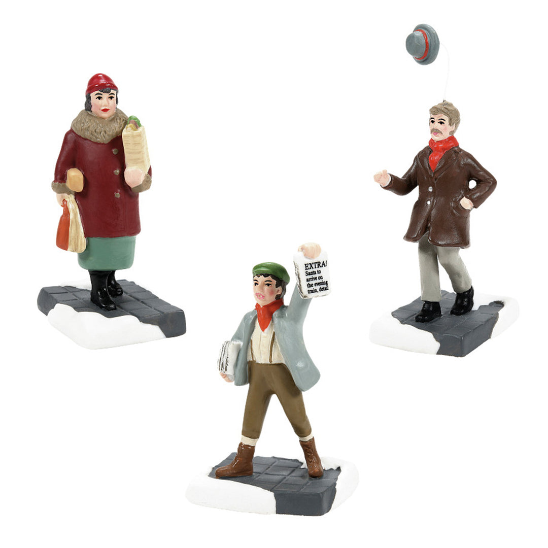 Department 56 Christmas in The City Village Accessory: Friends & Neighbors, Set of 3 sparkle-castle