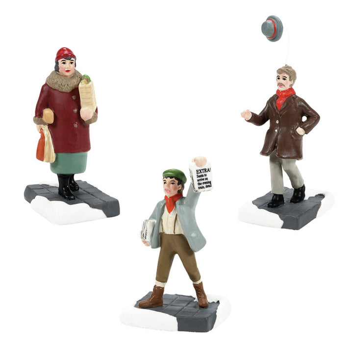 Department 56 Christmas in The City Village Accessory: Friends & Neighbors, Set of 3 sparkle-castle