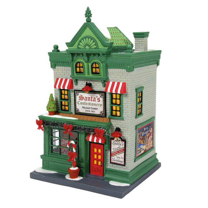 Department 56 Christmas in the City Village: Santa's Corner Confectionery sparkle-castle