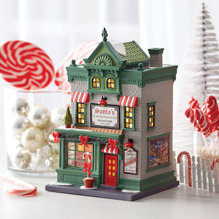 Department 56 Christmas in the City Village: Santa's Corner Confectionery sparkle-castle