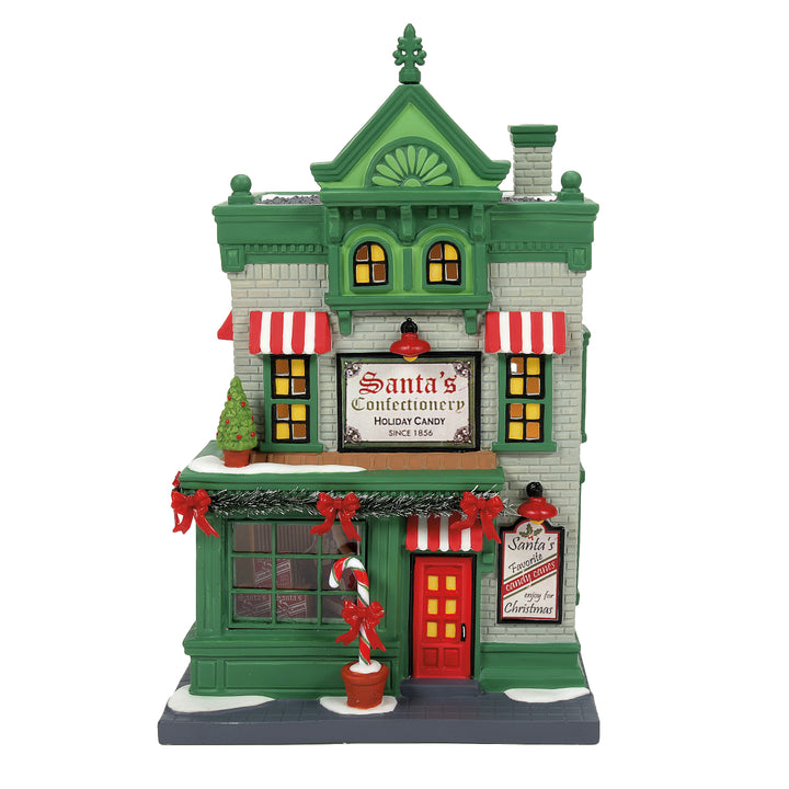 Department 56 Christmas in the City Village: Santa's Corner Confectionery sparkle-castle