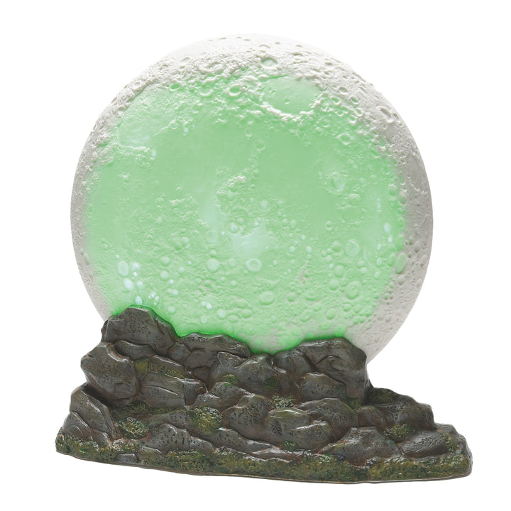 Department 56 Cross Product Halloween Village Accessory: Full Moon Lit Backdrop sparkle-castle