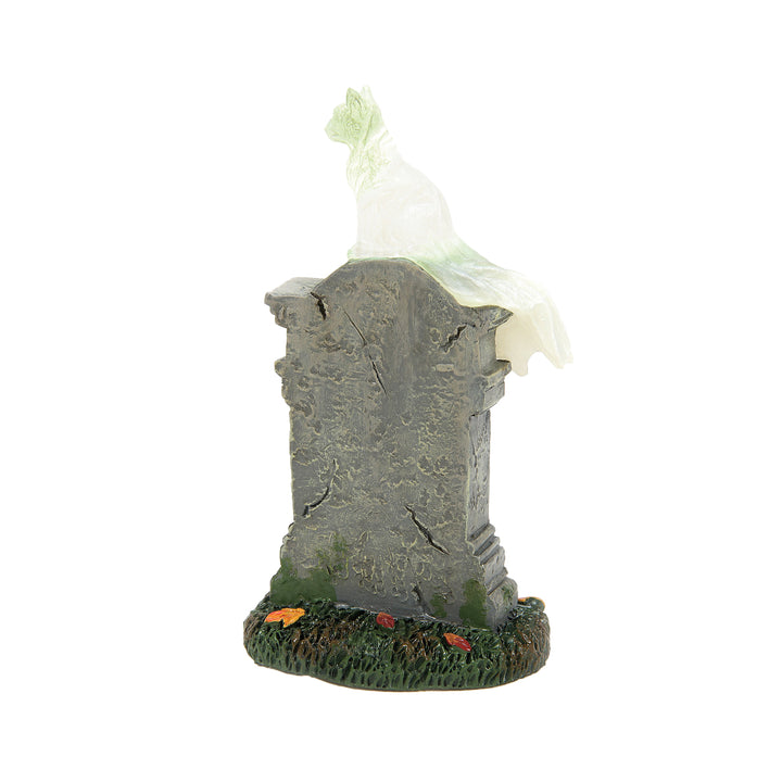 Department 56 Cross Product Halloween Village Accessory: Kit E Kat Tombstone sparkle-castle