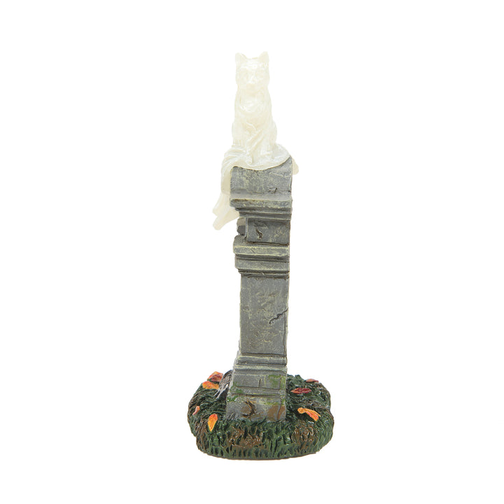 Department 56 Cross Product Halloween Village Accessory: Kit E Kat Tombstone sparkle-castle