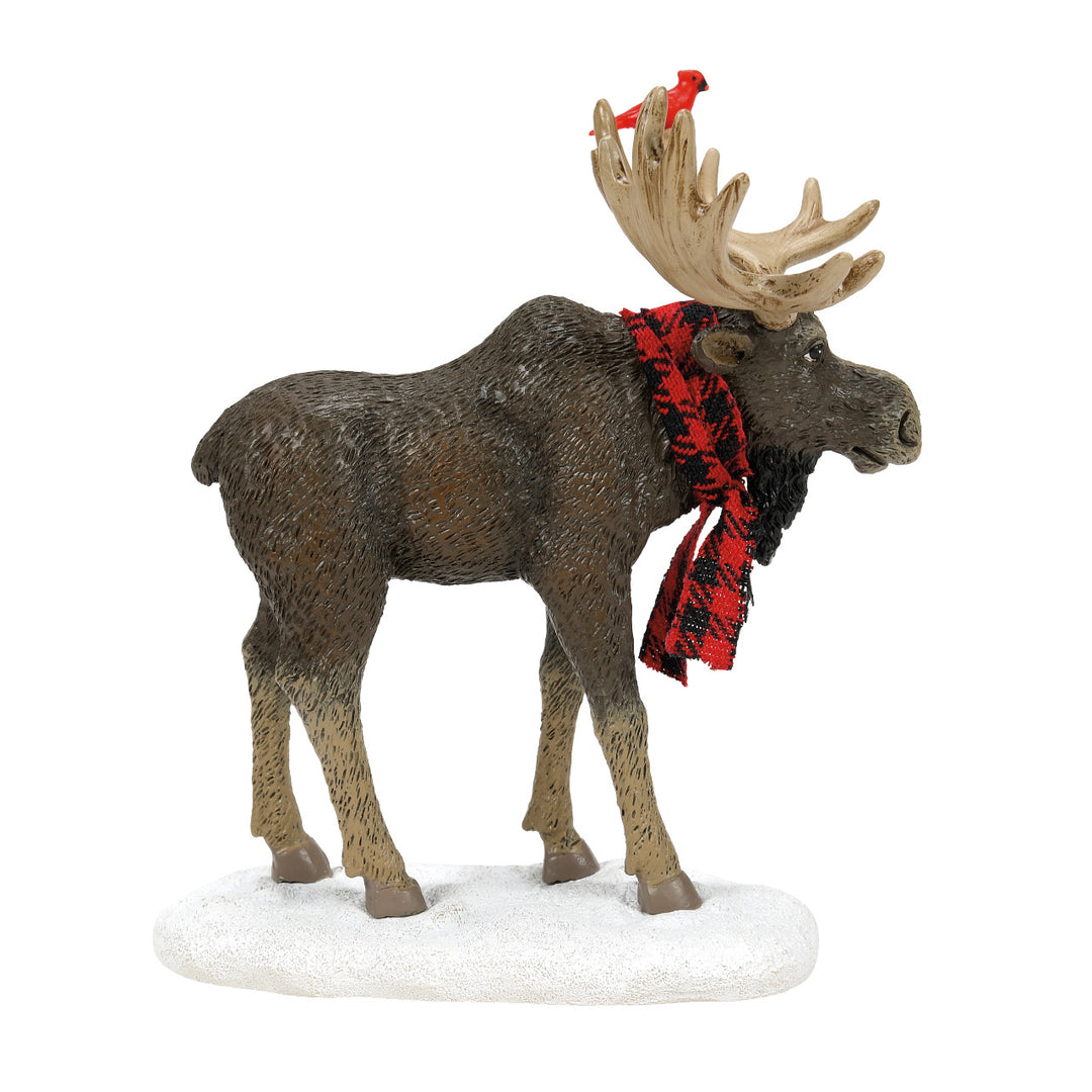 Department 56 Cross Product Village Accessory: Merry ChristMOOSE sparkle-castle