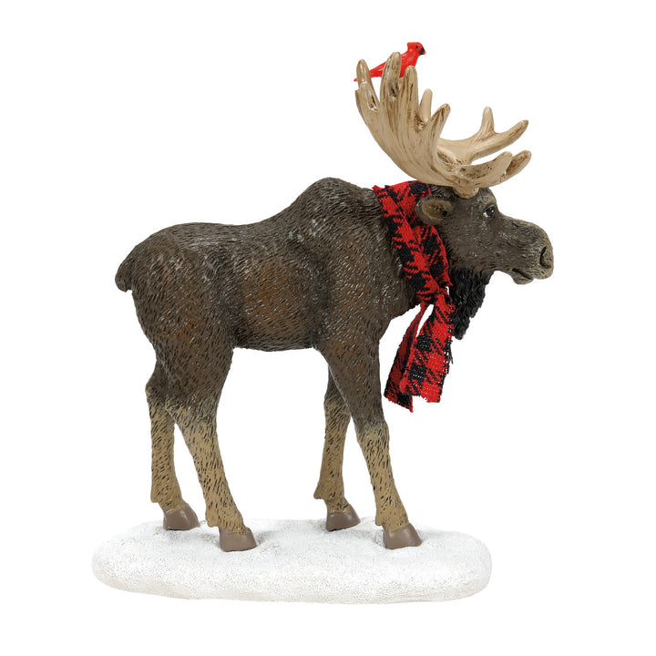 Department 56 Cross Product Village Accessory: Merry ChristMOOSE sparkle-castle