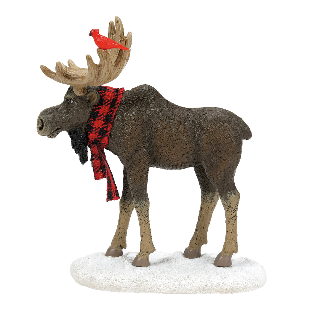Department 56 Cross Product Village Accessory: Merry ChristMOOSE sparkle-castle