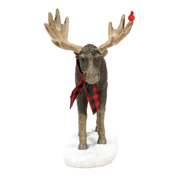 Department 56 Cross Product Village Accessory: Merry ChristMOOSE sparkle-castle